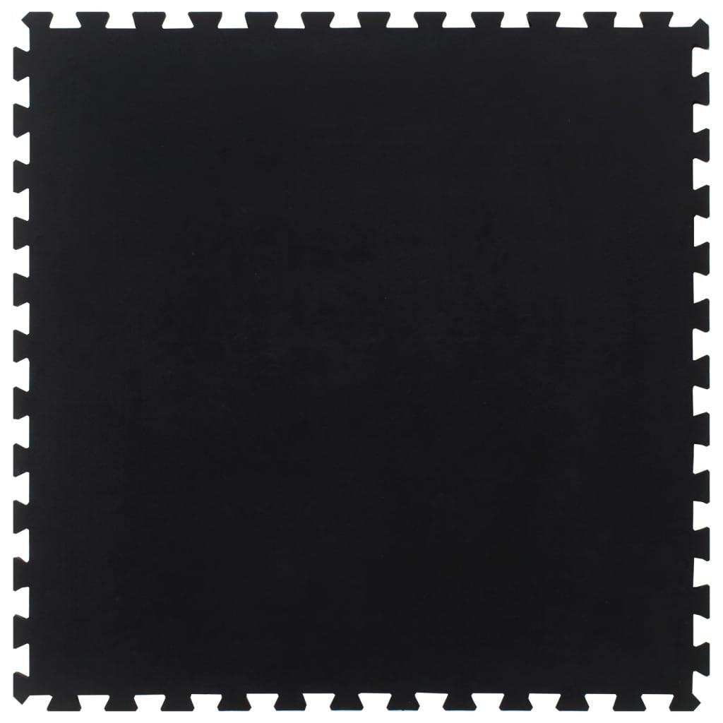 Rubber Floor Tile Black 12 Mm 100X100 Cm