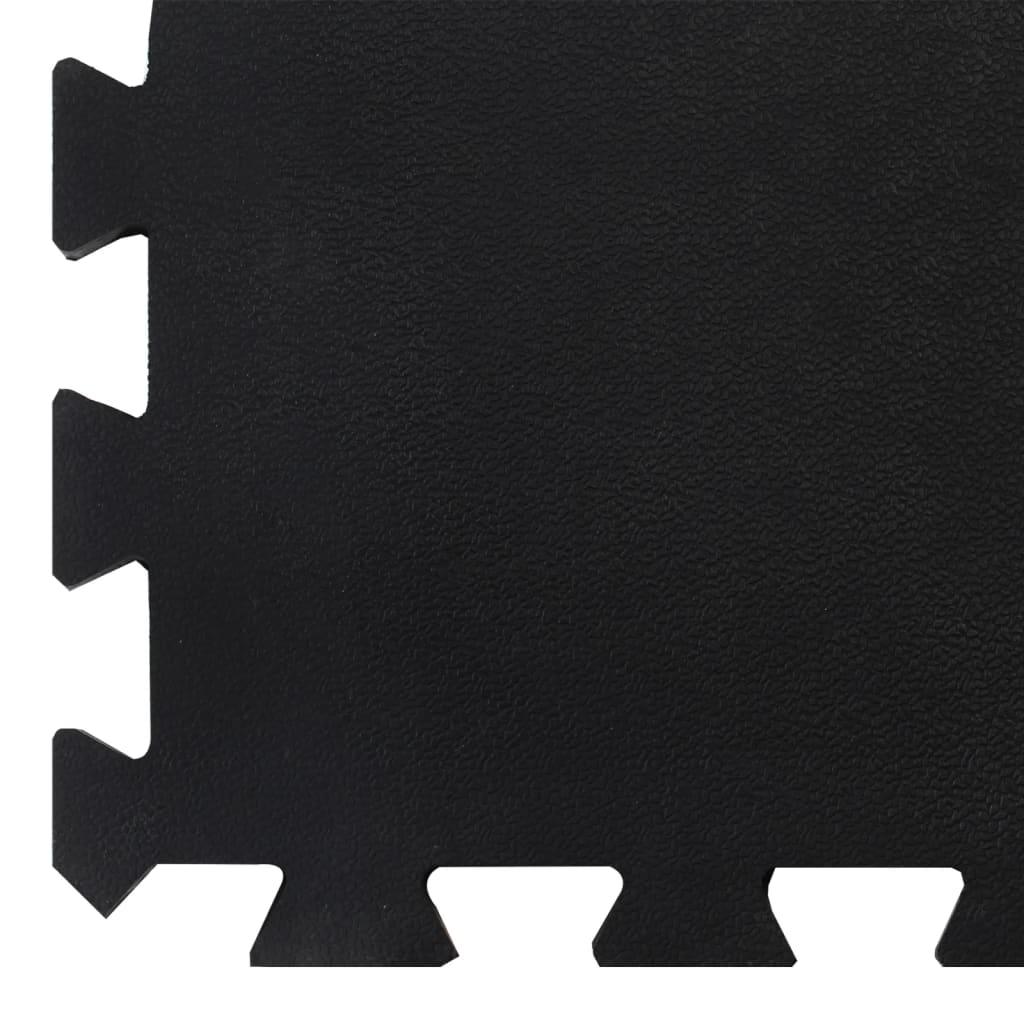 Rubber Floor Tile Black 12 Mm 100X100 Cm