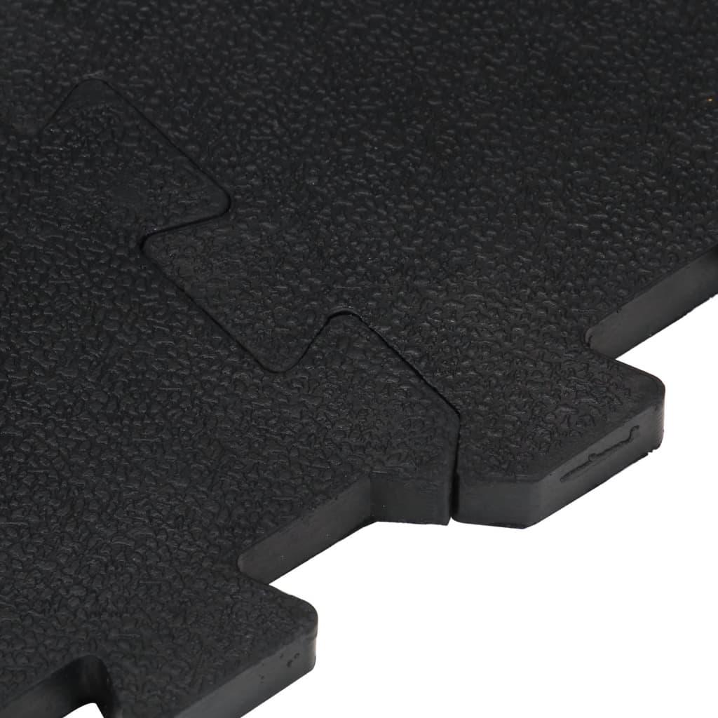 Rubber Floor Tile Black 12 Mm 100X100 Cm