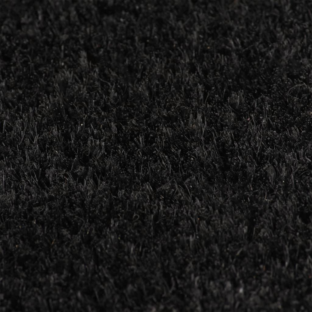 Door Mat Black 40X60 Cm Tufted Coir