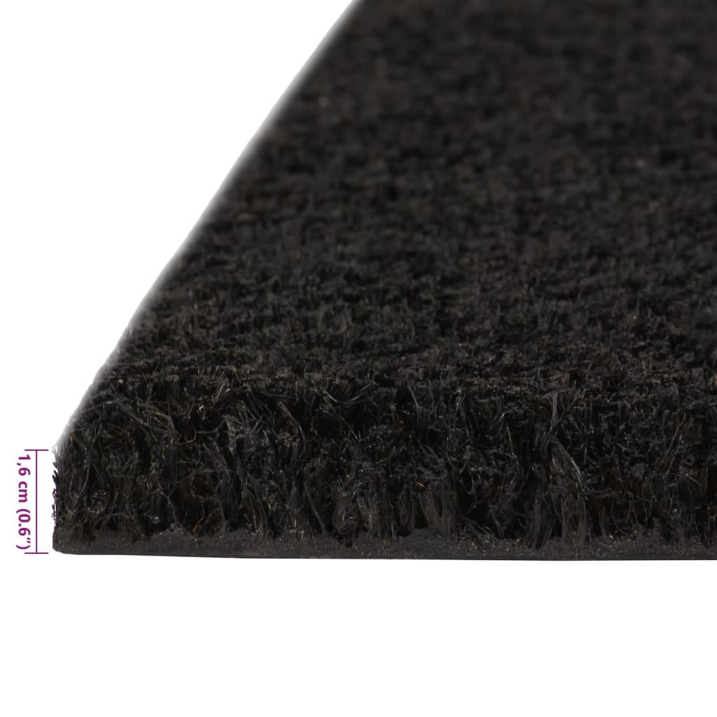 Door Mat Black 40X60 Cm Tufted Coir