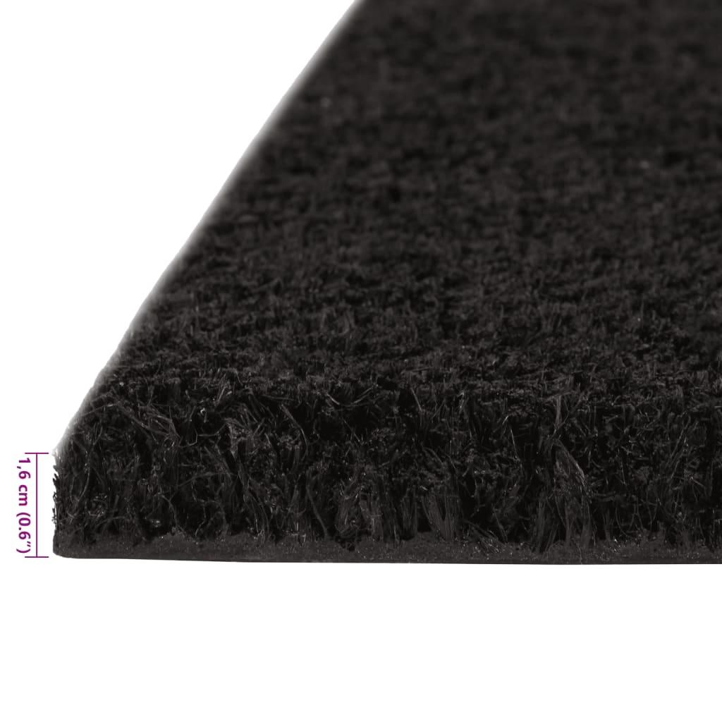 Door Mats 5 Pcs Black 40X60 Cm Tufted Coir