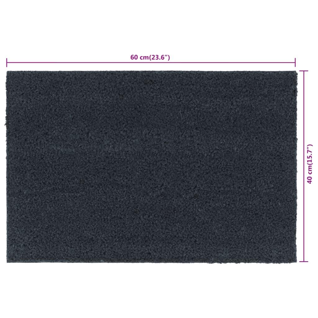 Door Mat Dark Grey 40X60 Cm Tufted Coir