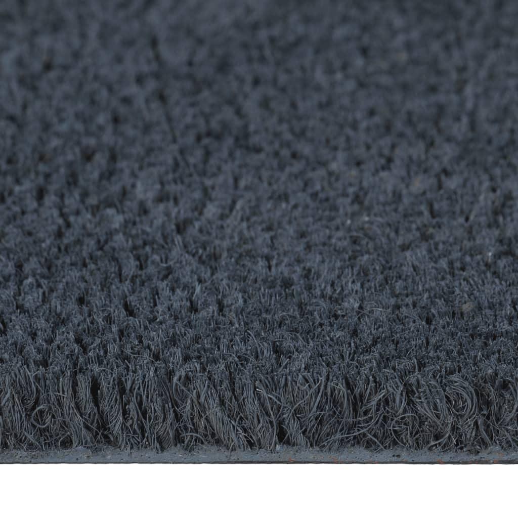 Door Mats 5 Pcs Dark Grey 40X60 Cm Tufted Coir