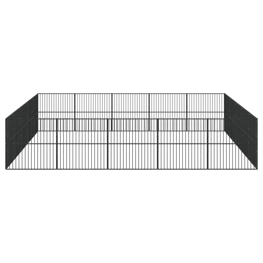 Trendyproduct.co.uk Dog Playpen 20 Panels Black Galvanised Steel vidaXL Animals & Pet Supplies Animals & Pet Supplies > Pet Supplies > Dog Supplies > Dog Houses Black Dog Houses Dog Supplies parcel Pet Supplies vidaXL