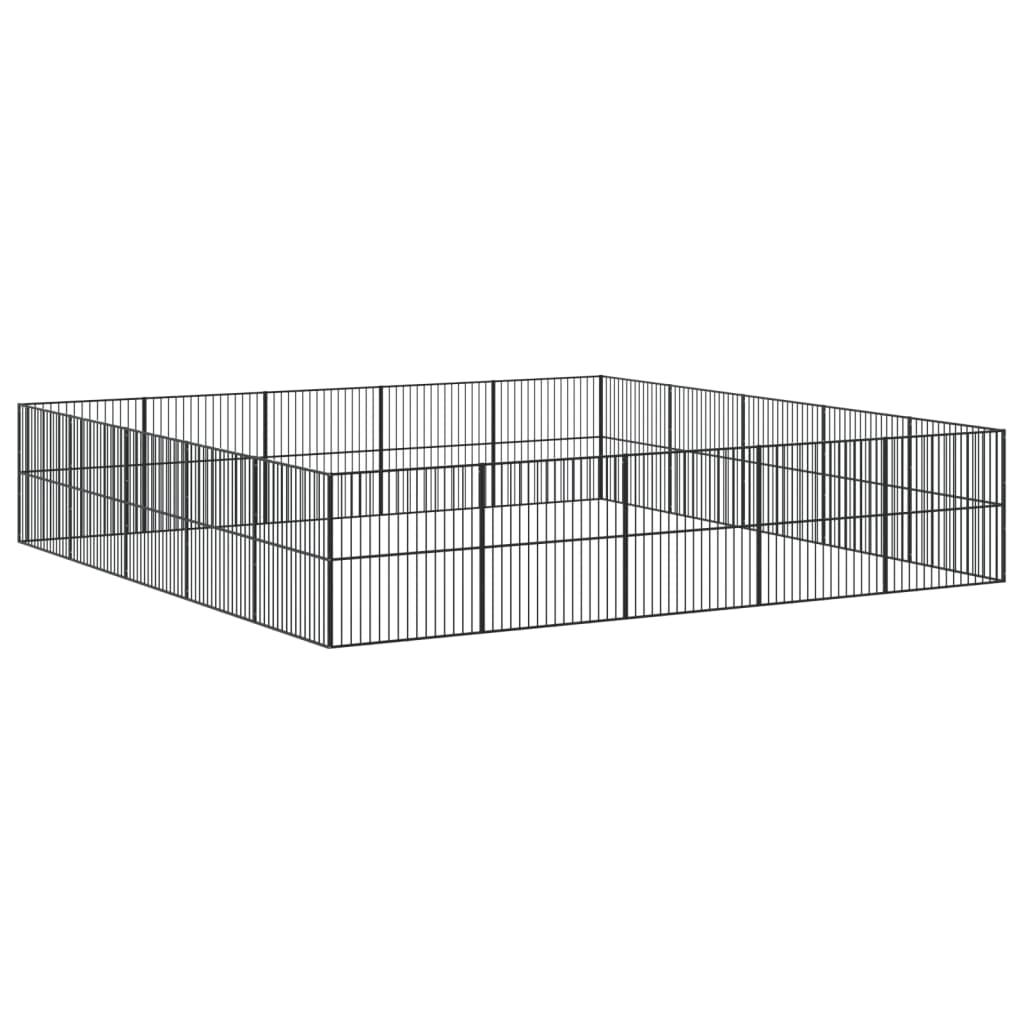 Trendyproduct.co.uk Dog Playpen 20 Panels Black Galvanised Steel vidaXL Animals & Pet Supplies Animals & Pet Supplies > Pet Supplies > Dog Supplies > Dog Houses Black Dog Houses Dog Supplies parcel Pet Supplies vidaXL