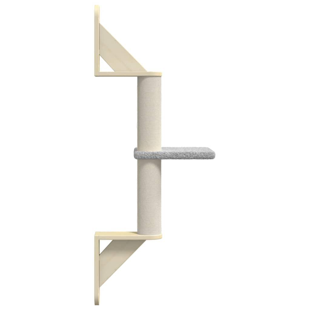 Trendyproduct.co.uk Wall-Mounted Cat Tree With Scratching Post 85.5 Cm vidaXL Animals & Pet Supplies Animals & Pet Supplies > Pet Supplies > Cat Supplies > Cat Furniture Cat Furniture Cat Supplies Grey parcel Pet Supplies vidaXL