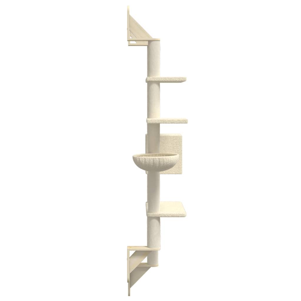 Trendyproduct.co.uk Wall-Mounted Cat Tree With Scratching Post 180 Cm vidaXL Animals & Pet Supplies Animals & Pet Supplies > Pet Supplies > Cat Supplies > Cat Furniture Cat Furniture Cat Supplies Cream parcel Pet Supplies vidaXL