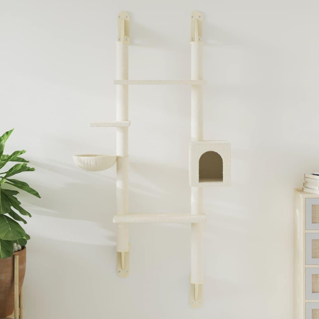 Trendyproduct.co.uk Wall-Mounted Cat Tree With Scratching Post 180 Cm vidaXL Animals & Pet Supplies Animals & Pet Supplies > Pet Supplies > Cat Supplies > Cat Furniture Cat Furniture Cat Supplies Cream parcel Pet Supplies vidaXL