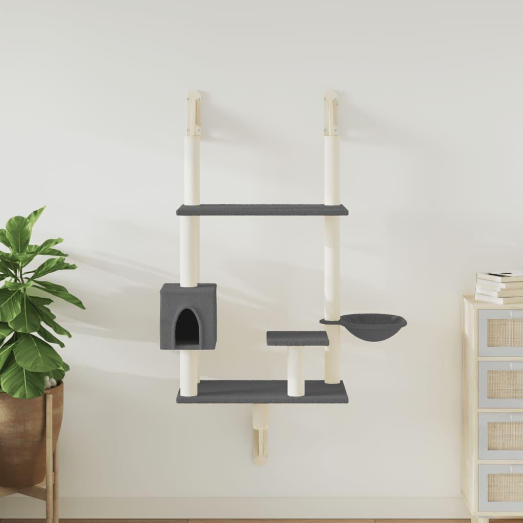 Trendyproduct.co.uk Wall-Mounted Cat Tree With Scratching Post 153 Cm vidaXL Animals & Pet Supplies Animals & Pet Supplies > Pet Supplies > Cat Supplies > Cat Furniture Cat Furniture Cat Supplies Cream parcel Pet Supplies vidaXL