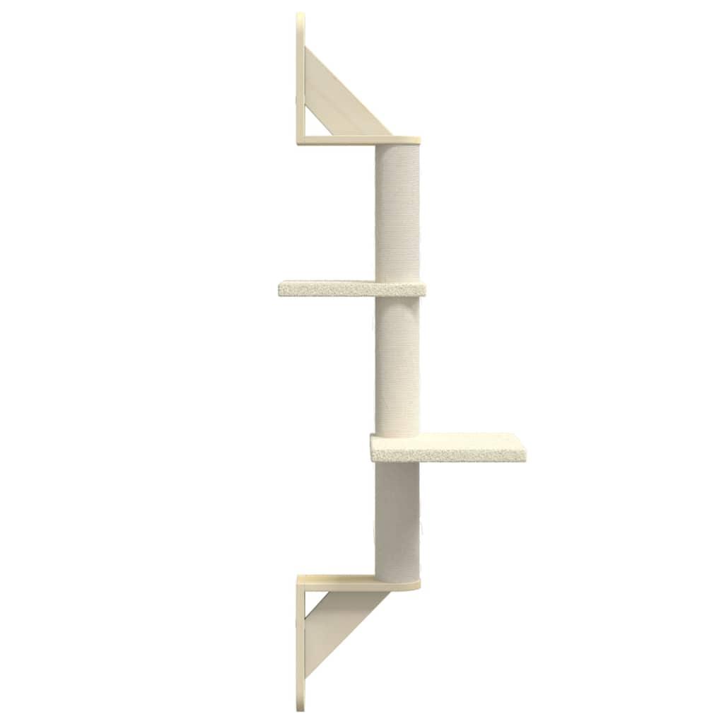 Trendyproduct.co.uk Wall-Mounted Cat Tree With Scratching Post 108 Cm vidaXL Animals & Pet Supplies Animals & Pet Supplies > Pet Supplies > Cat Supplies > Cat Furniture Cat Furniture Cat Supplies Cream parcel Pet Supplies vidaXL