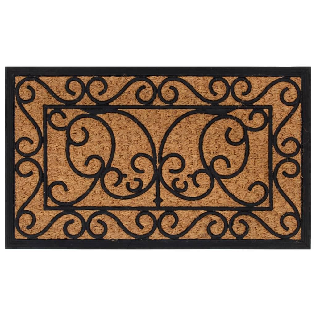 Door Mat Rectangular 45X75 Cm Rubber And Coir