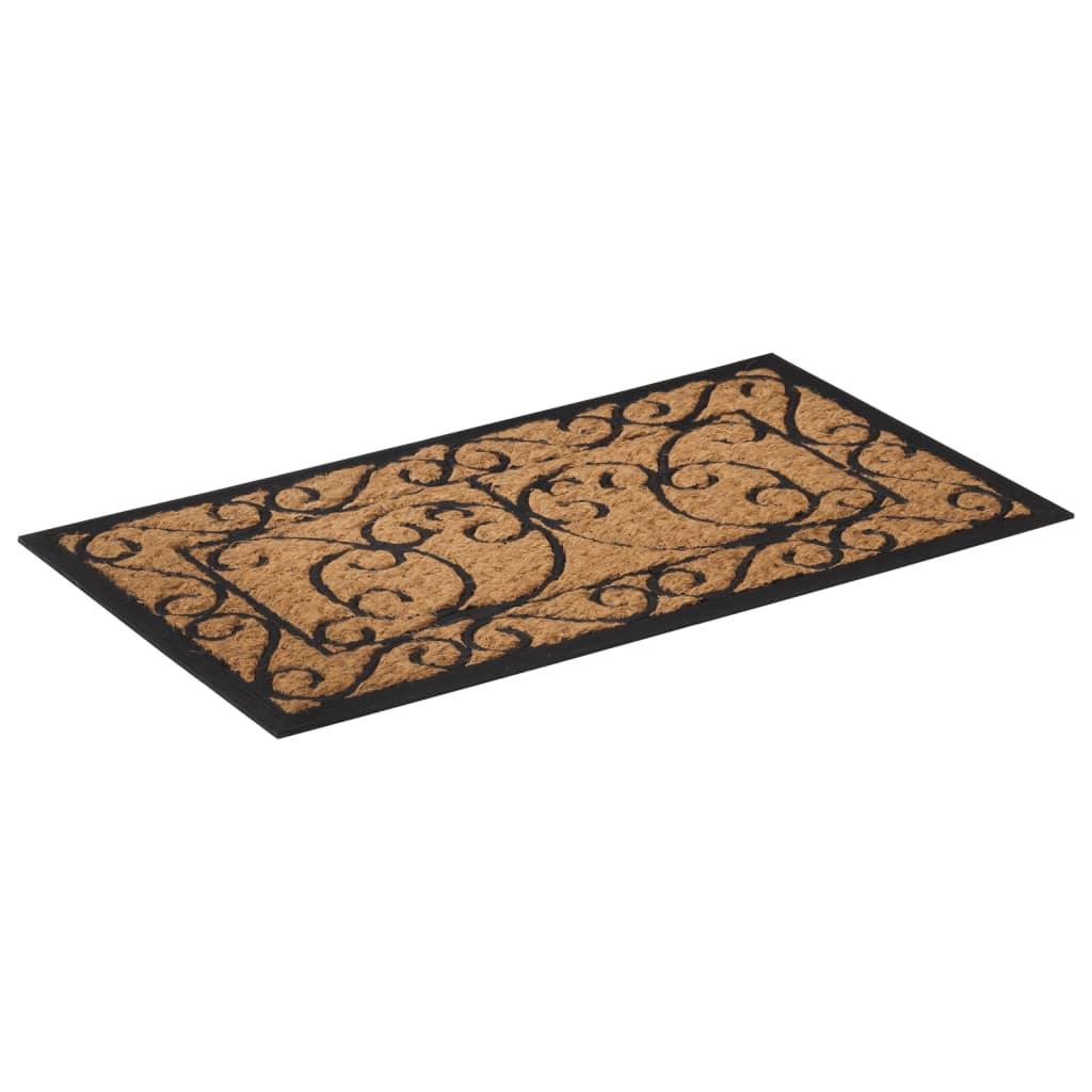 Door Mat Rectangular 45X75 Cm Rubber And Coir