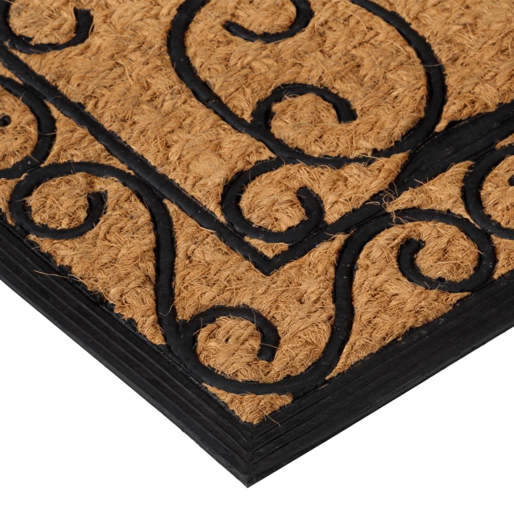 Door Mat Rectangular 45X75 Cm Rubber And Coir