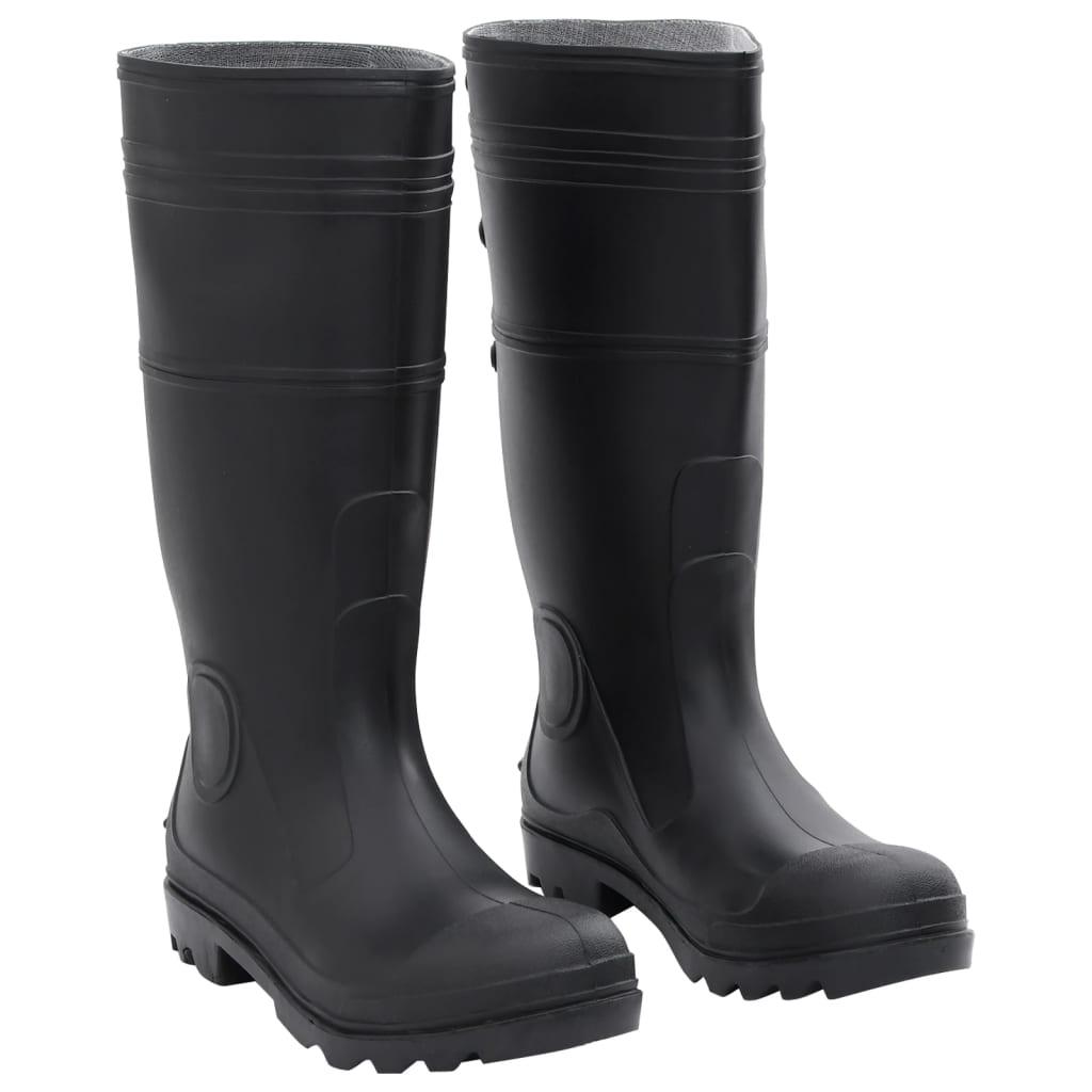 Rain Boots Black Size 45 Pvc