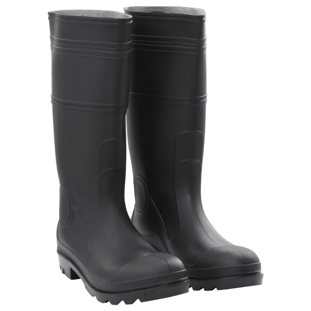 Rain Boots Black Size 45 Pvc