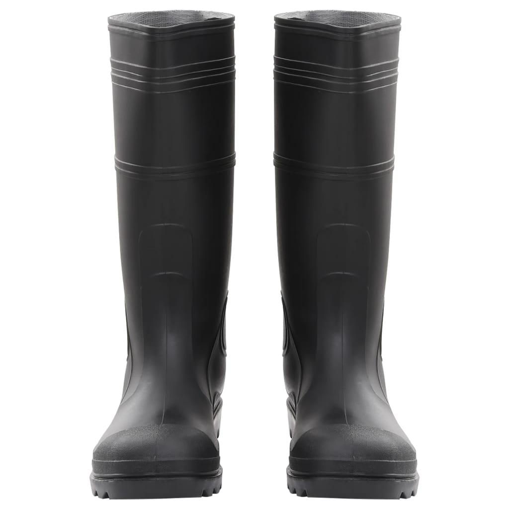 Rain Boots Black Size 45 Pvc