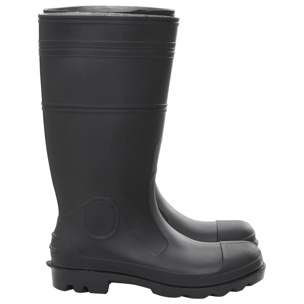 Rain Boots Black Size 45 Pvc