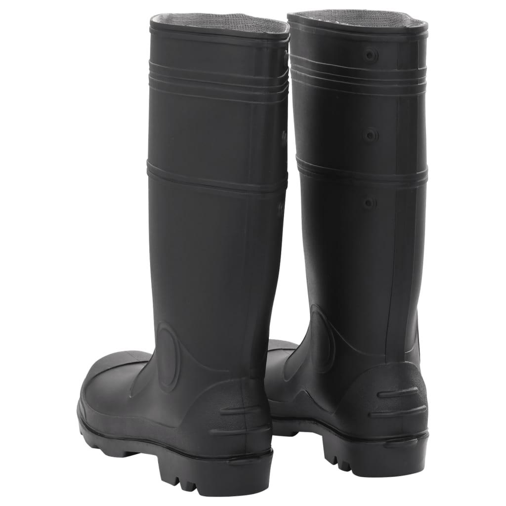 Rain Boots Black Size 45 Pvc