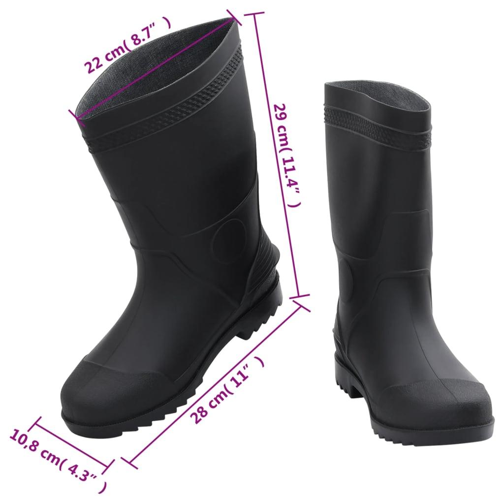 Rain Boots Black Size 43 Pvc