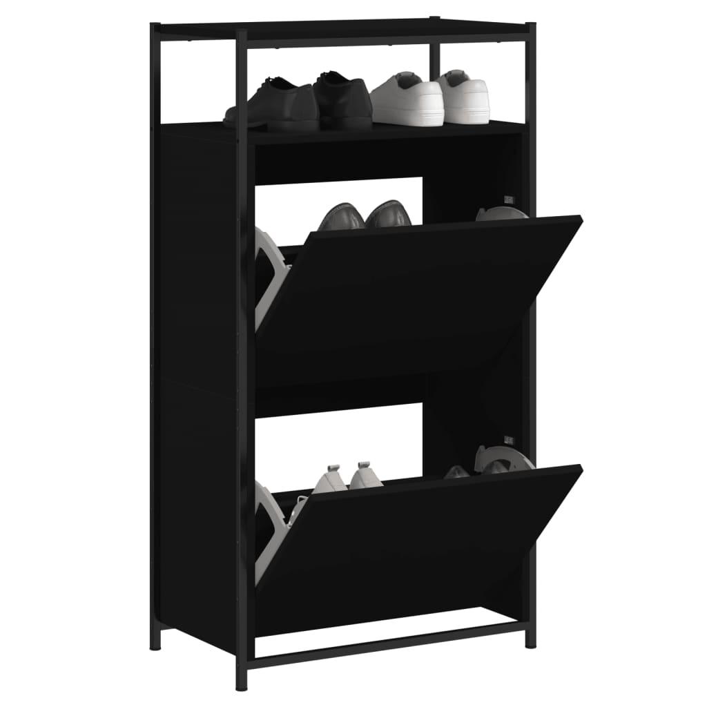 Shoe Cabinet With 4 Flip-Drawers