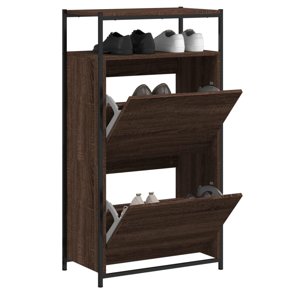 Shoe Cabinet With 4 Flip-Drawers