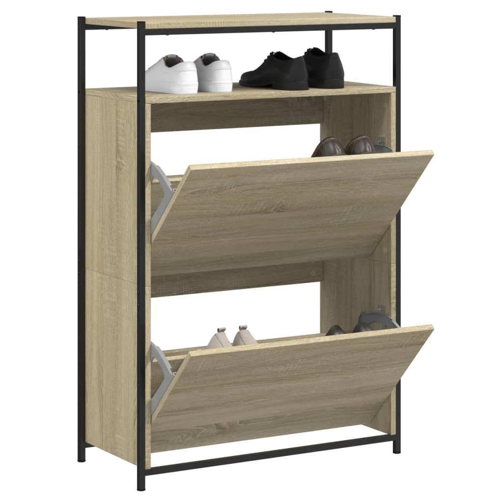 Shoe Cabinet With 4 Flip-Drawers