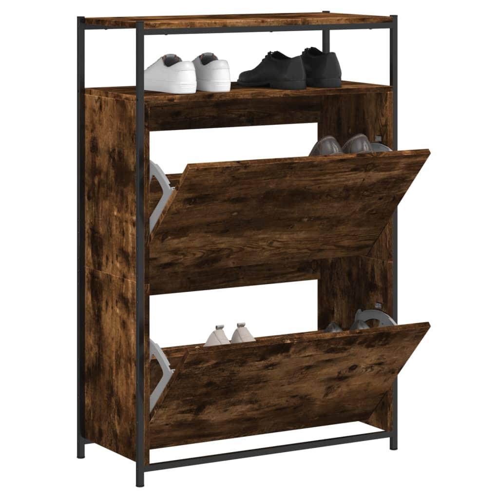 Shoe Cabinet With 4 Flip-Drawers