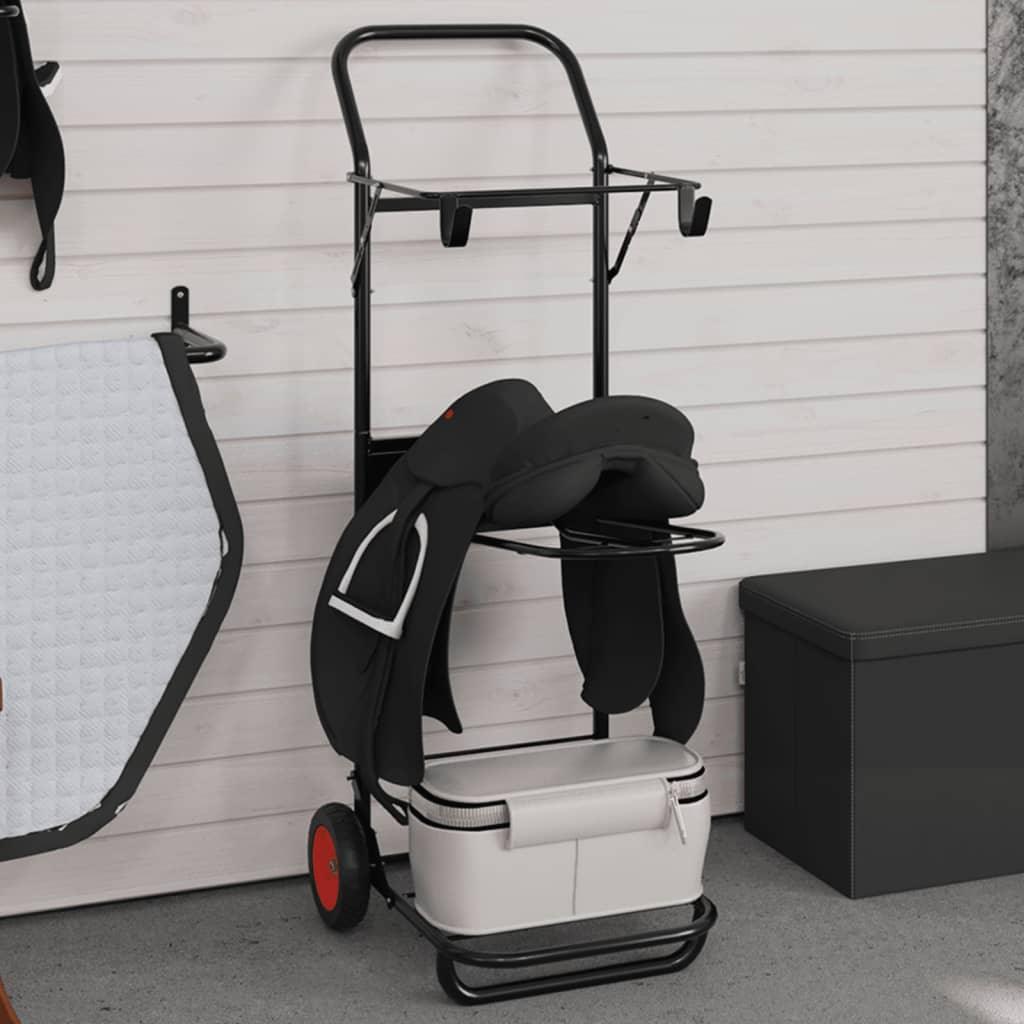 Saddle Trolley Foldable Black Steel