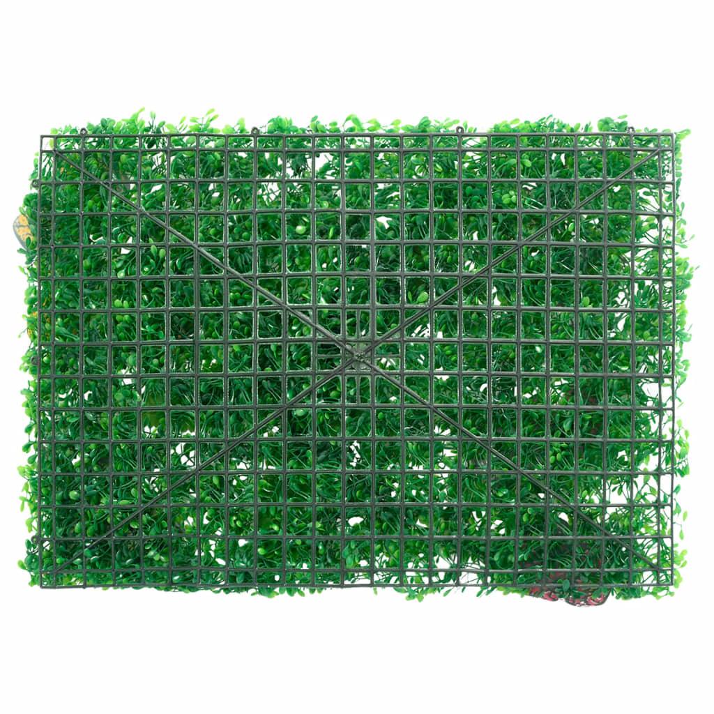   Artificial Plant Fence 6 Pcs Green 40X60 Cm