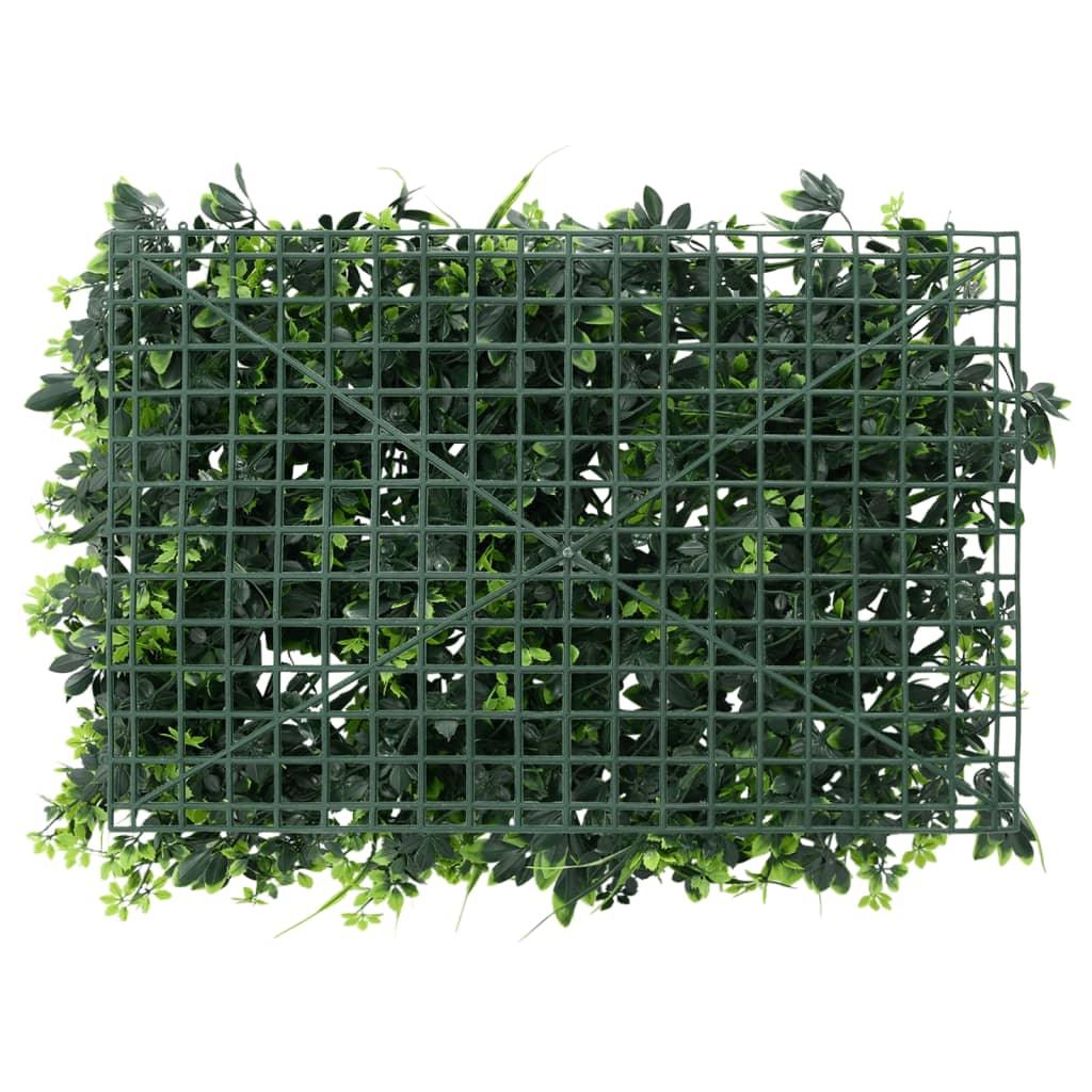   Artificial Leaf Fence 6 Pcs Green 40X60 Cm