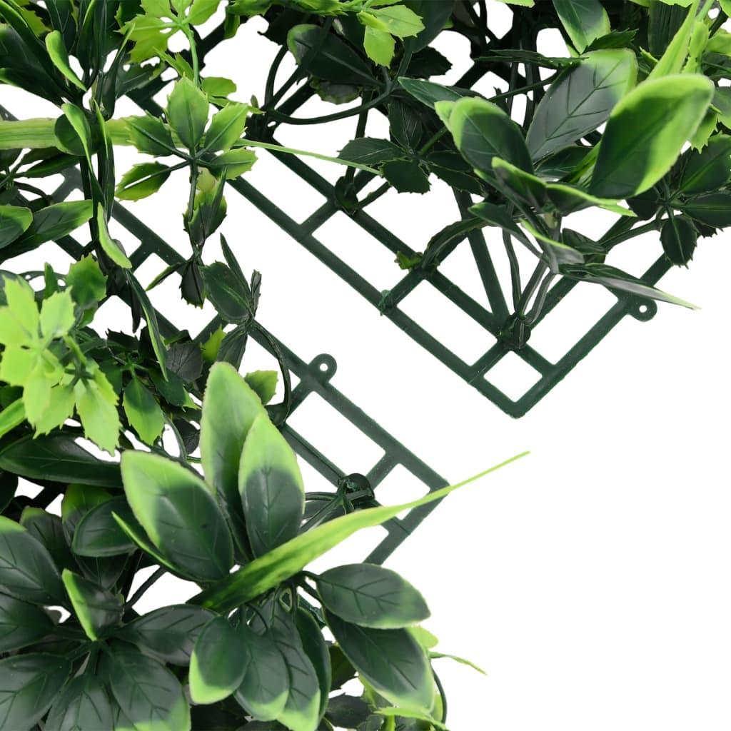   Artificial Leaf Fence 6 Pcs Green 40X60 Cm