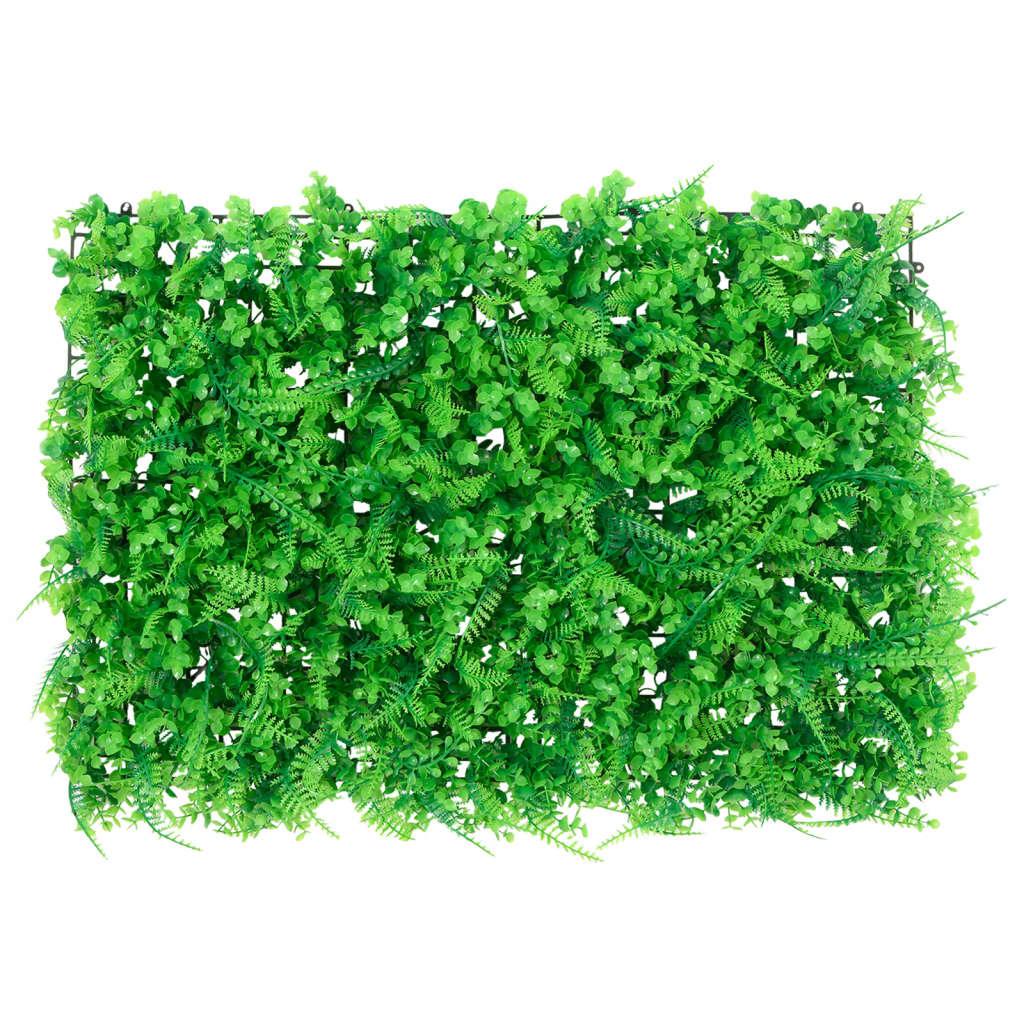   Artificial Fern Leaf Fence 6 Pcs Green 40X60 Cm