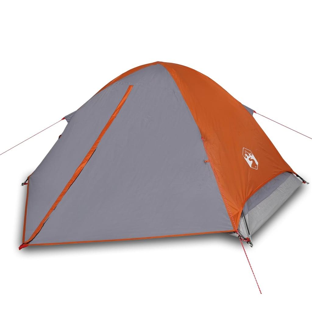 Camping Tent Dome And Orange Waterproof