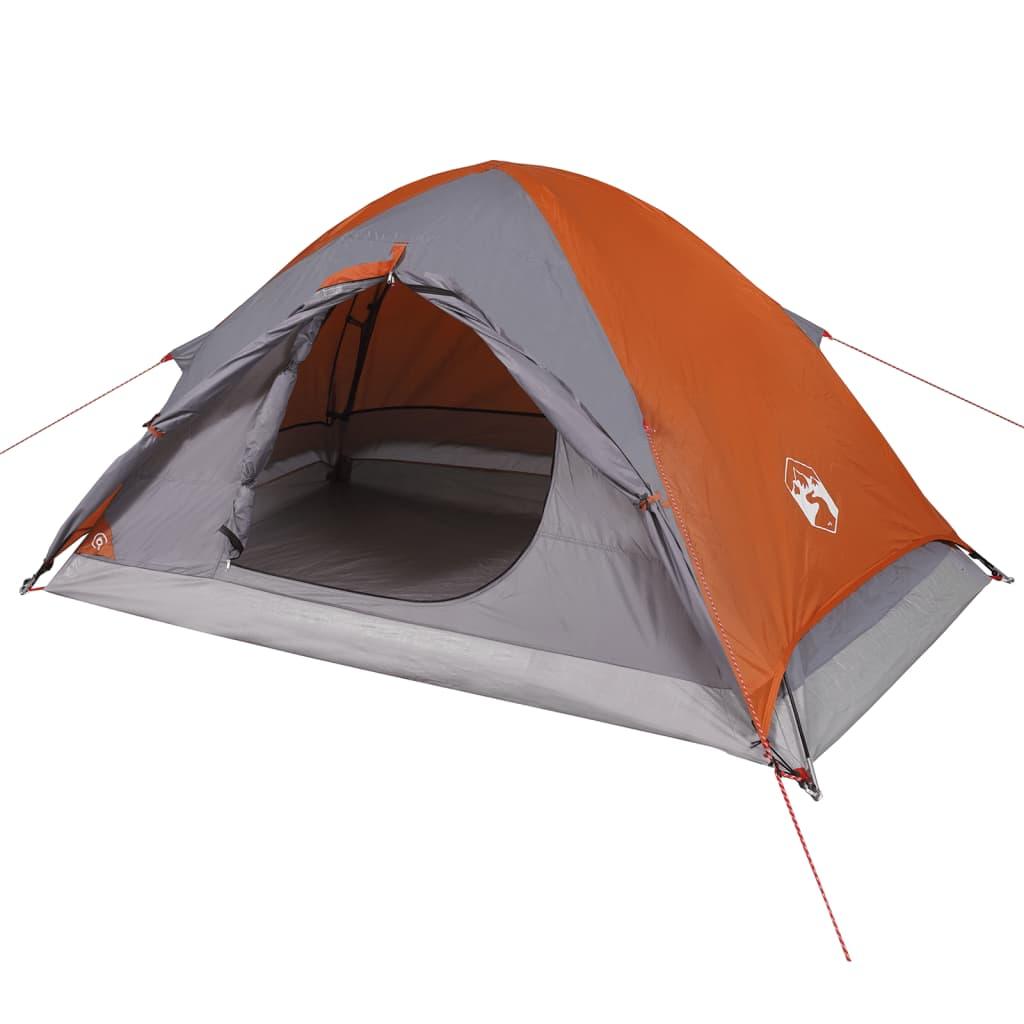 Camping Tent Dome And Orange Waterproof