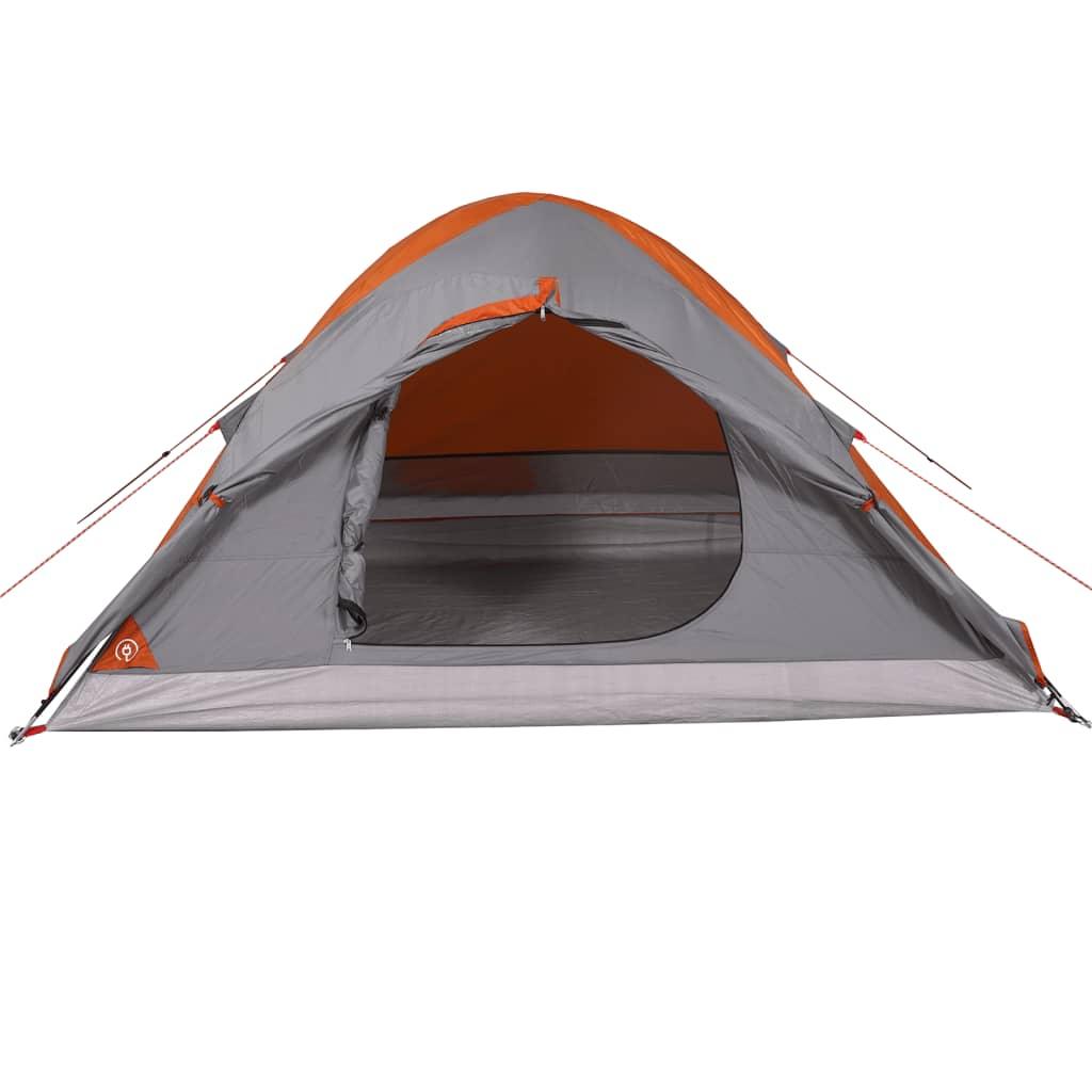 Camping Tent Dome And Orange Waterproof