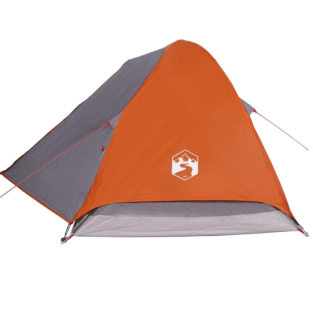 Camping Tent Dome And Orange Waterproof