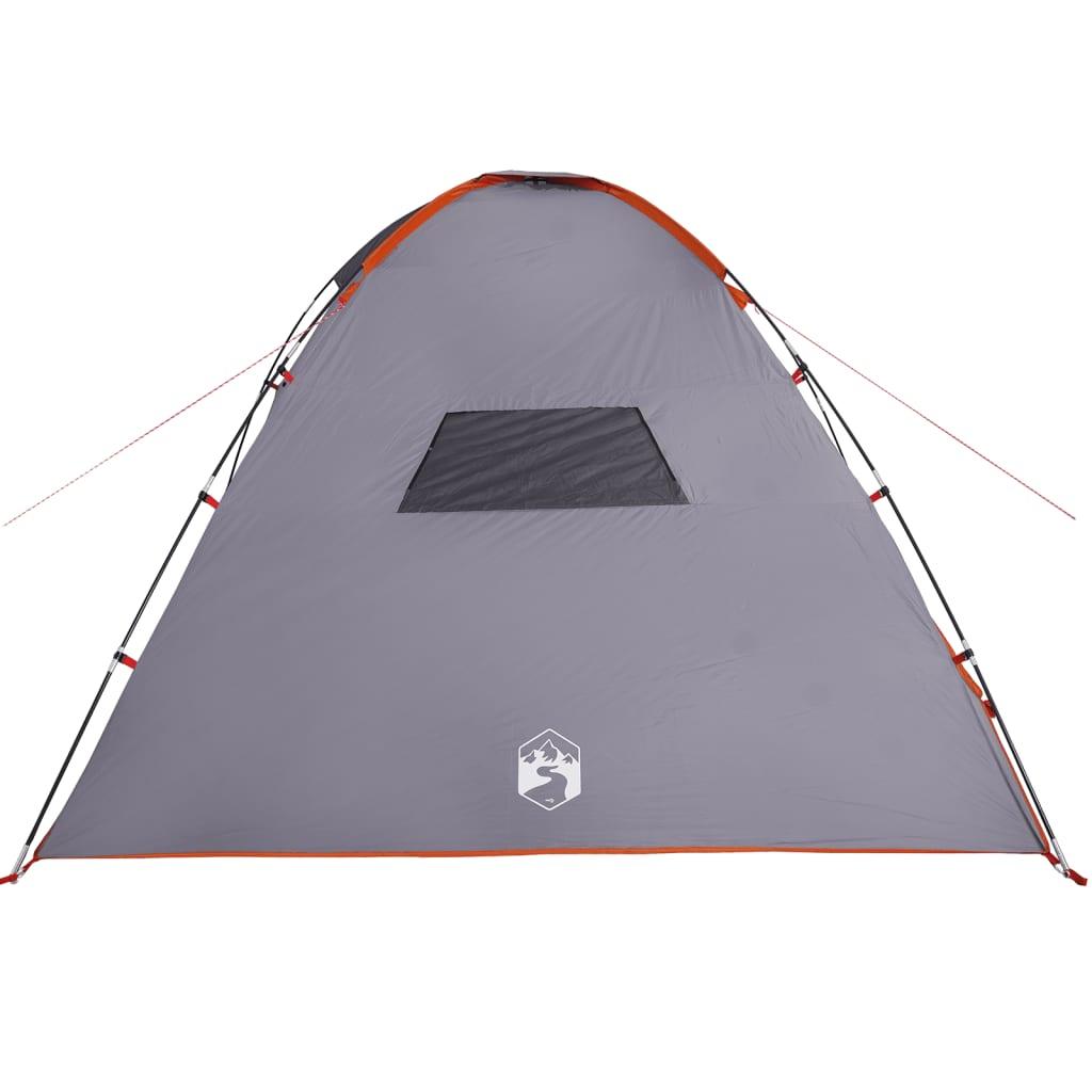 Camping Tent 8-Person Orange Waterproof