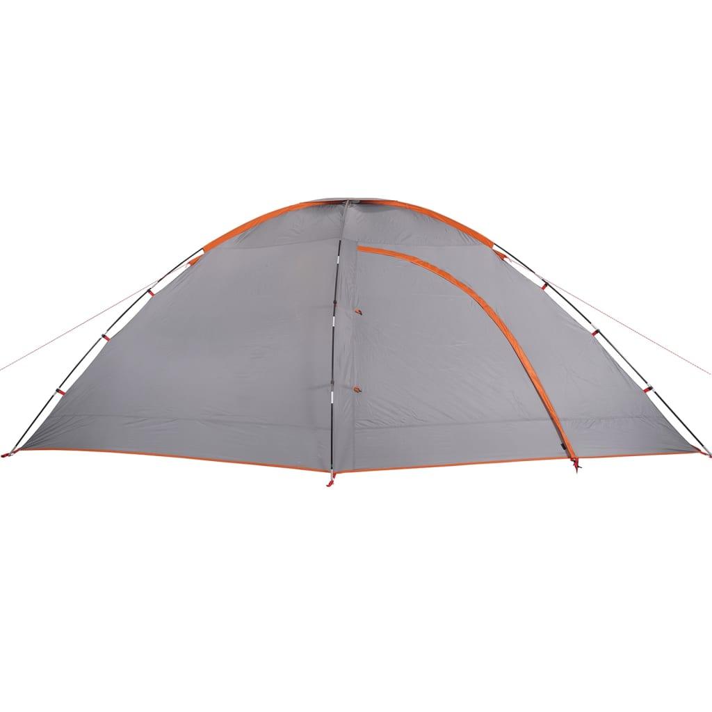 Camping Tent 8-Person Orange Waterproof