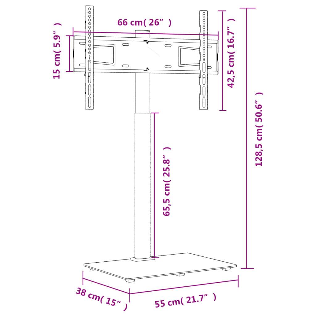 Corner Tv Stand For 32-65 Inch Black