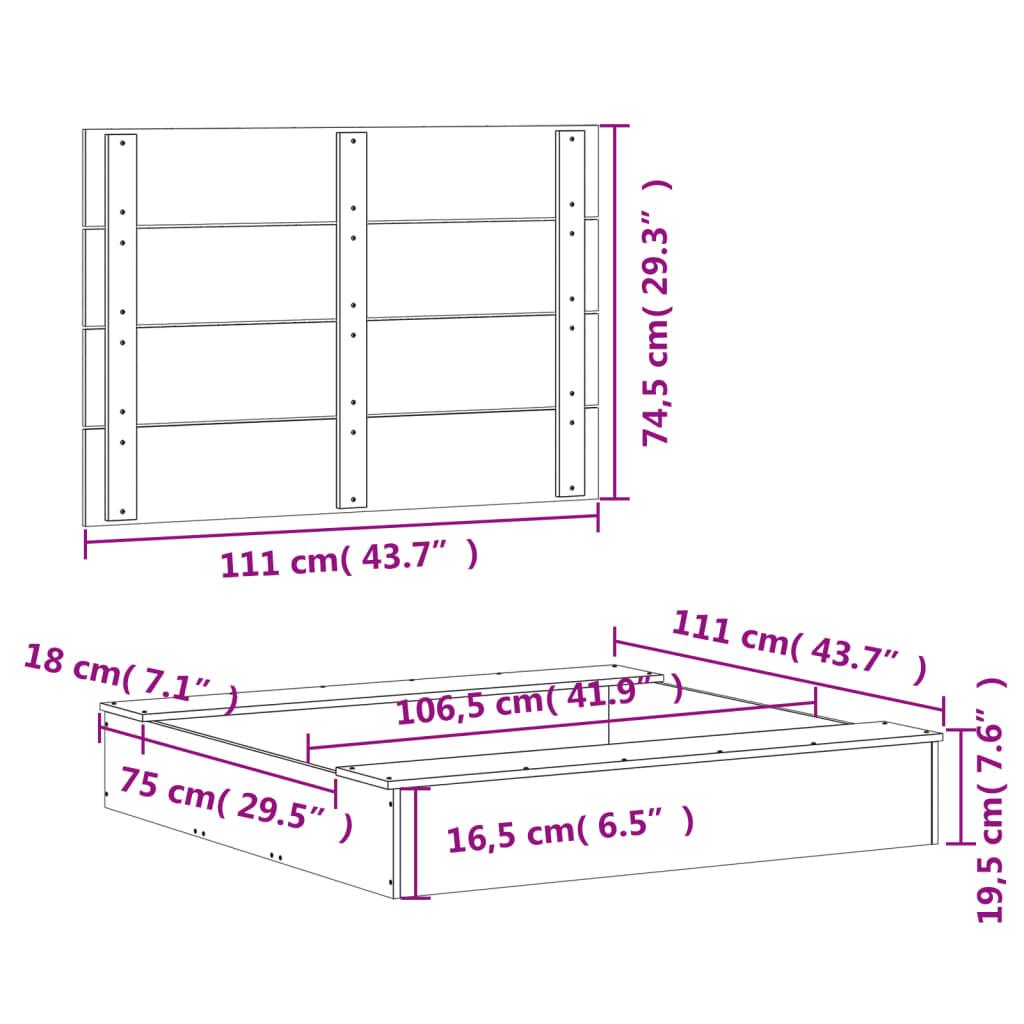 Sandpit With Cover 111X111X19.5 Cm Solid Wood Douglas