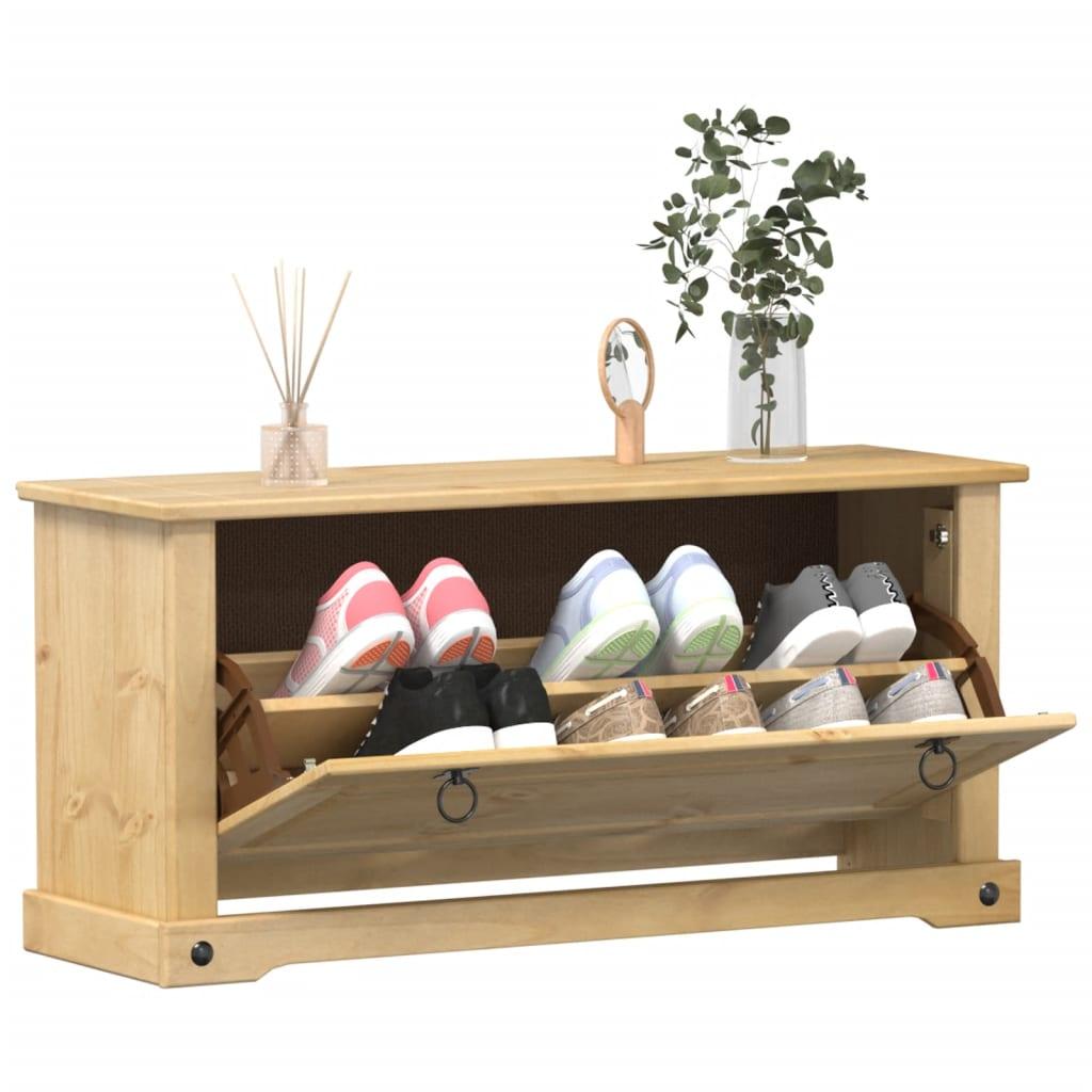 Shoe Cabinet Corona Solid Wood Pine