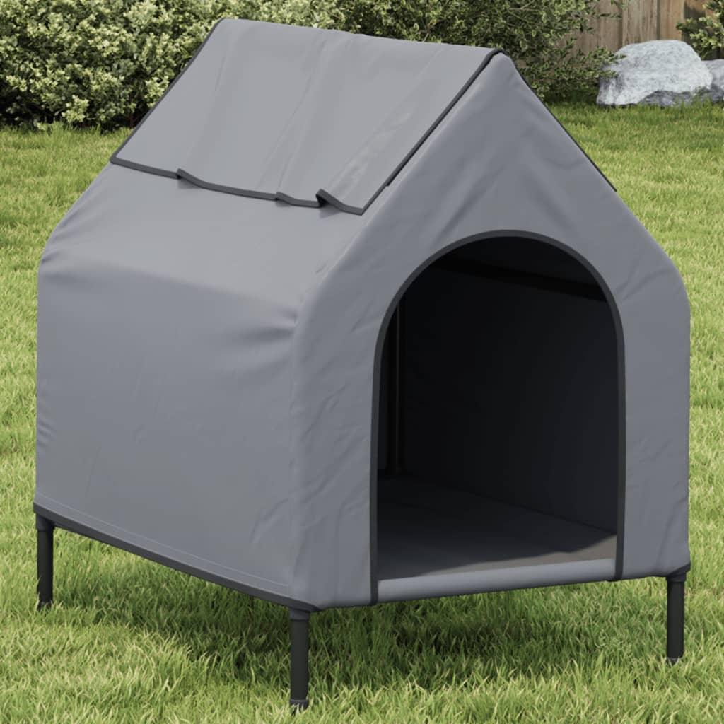 Trendyproduct.co.uk Dog House Light Grey Oxford Fabric And Steel vidaXL Animals & Pet Supplies Animals & Pet Supplies > Pet Supplies > Dog Supplies > Dog Houses Dog Houses Dog Supplies Grey parcel Pet Supplies vidaXL