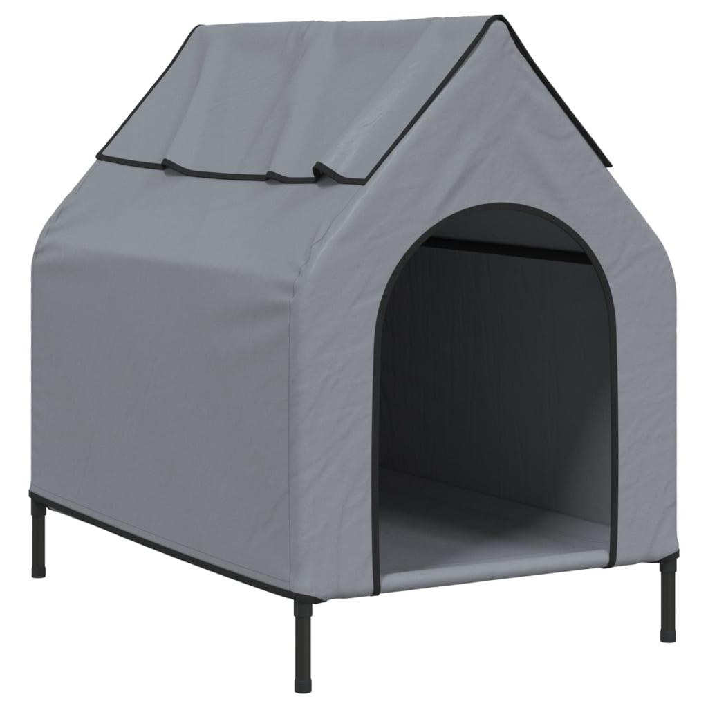 Trendyproduct.co.uk Dog House Light Grey Oxford Fabric And Steel vidaXL Animals & Pet Supplies Animals & Pet Supplies > Pet Supplies > Dog Supplies > Dog Houses Dog Houses Dog Supplies Grey parcel Pet Supplies vidaXL