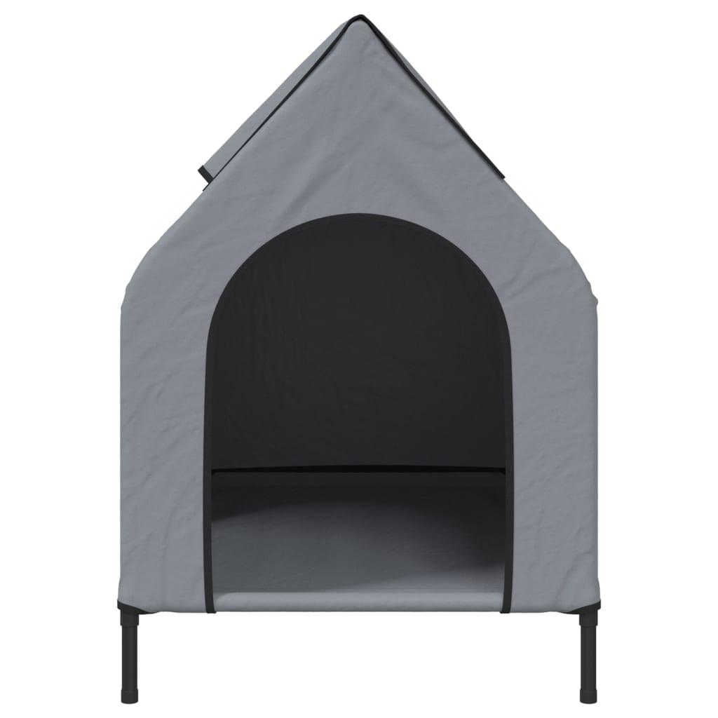 Trendyproduct.co.uk Dog House Light Grey Oxford Fabric And Steel vidaXL Animals & Pet Supplies Animals & Pet Supplies > Pet Supplies > Dog Supplies > Dog Houses Dog Houses Dog Supplies Grey parcel Pet Supplies vidaXL