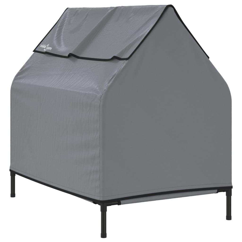 Trendyproduct.co.uk Dog House Light Grey Oxford Fabric And Steel vidaXL Animals & Pet Supplies Animals & Pet Supplies > Pet Supplies > Dog Supplies > Dog Houses Dog Houses Dog Supplies Grey parcel Pet Supplies vidaXL