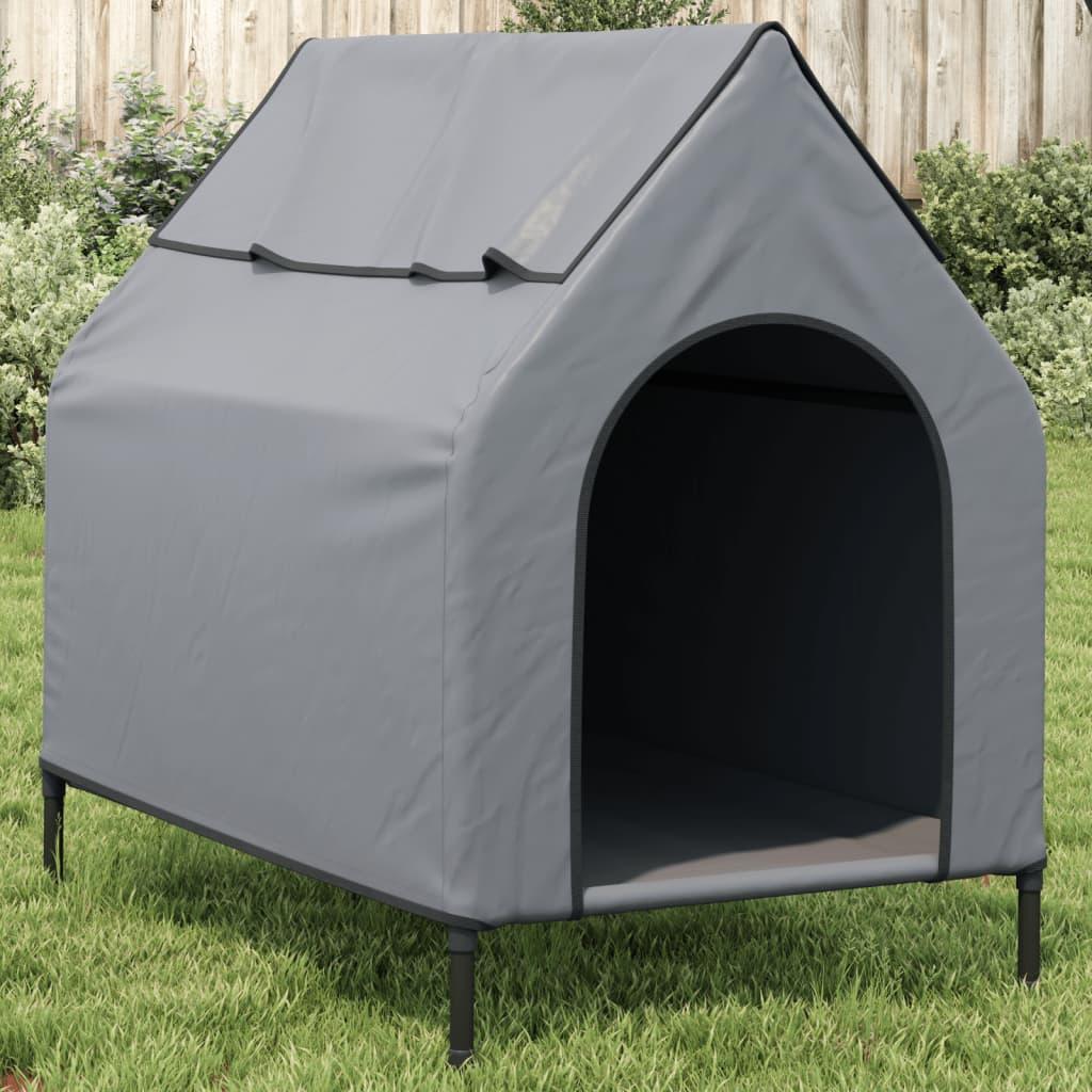 Trendyproduct.co.uk Dog House Light Grey Oxford Fabric And Steel vidaXL Animals & Pet Supplies Animals & Pet Supplies > Pet Supplies > Dog Supplies > Dog Houses Dog Houses Dog Supplies Grey parcel Pet Supplies vidaXL