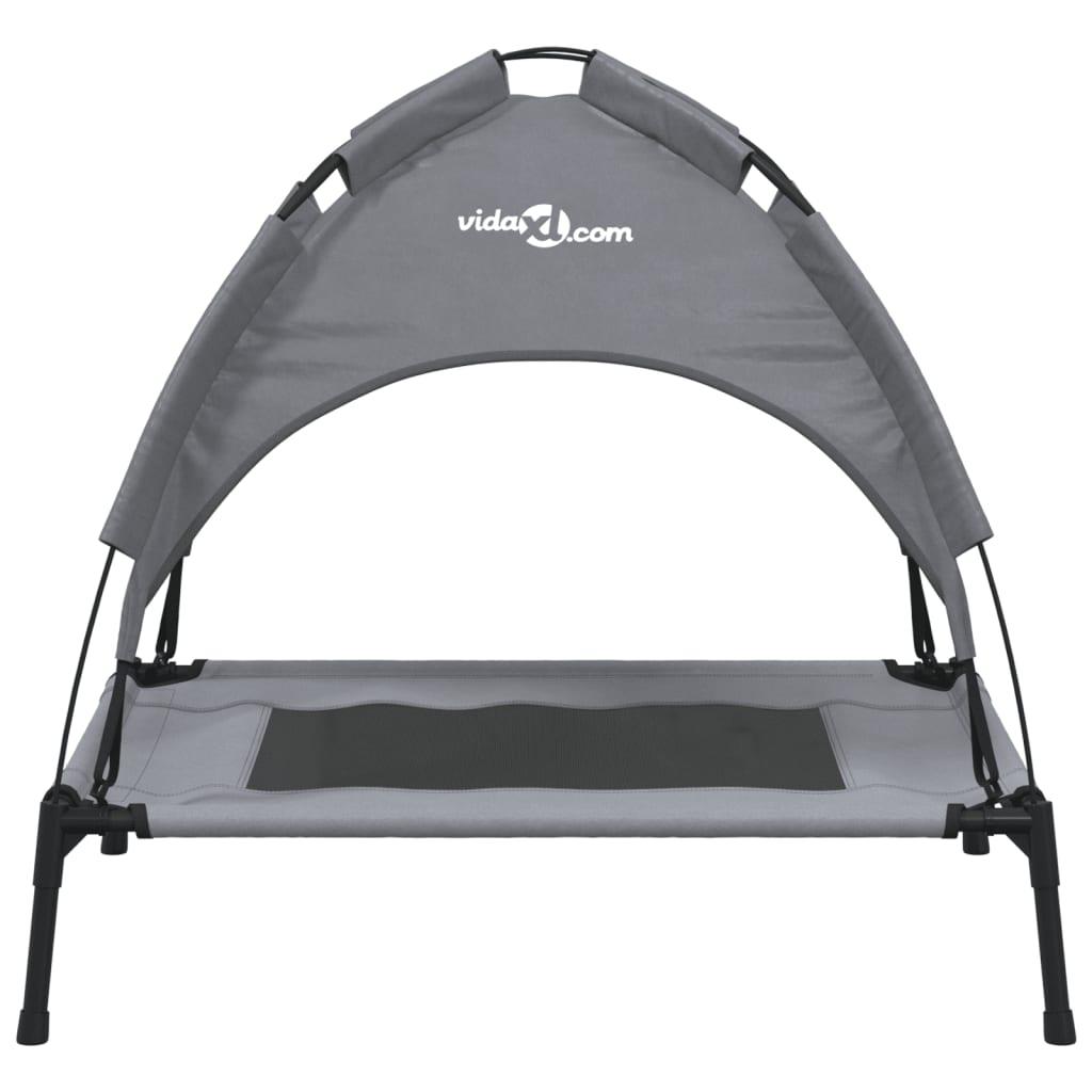 Trendyproduct.co.uk Dog Bed With Canopy Anthracite Oxford Fabric And Steel vidaXL Animals & Pet Supplies Animals & Pet Supplies > Pet Supplies > Dog Supplies > Dog Beds Anthracite Dog Beds Dog Supplies parcel Pet Supplies vidaXL