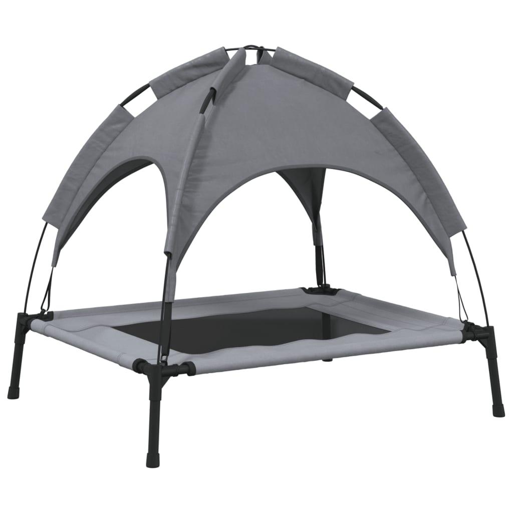 Trendyproduct.co.uk Dog Bed With Canopy Anthracite Oxford Fabric And Steel vidaXL Animals & Pet Supplies Animals & Pet Supplies > Pet Supplies > Dog Supplies > Dog Beds Anthracite Dog Beds Dog Supplies parcel Pet Supplies vidaXL