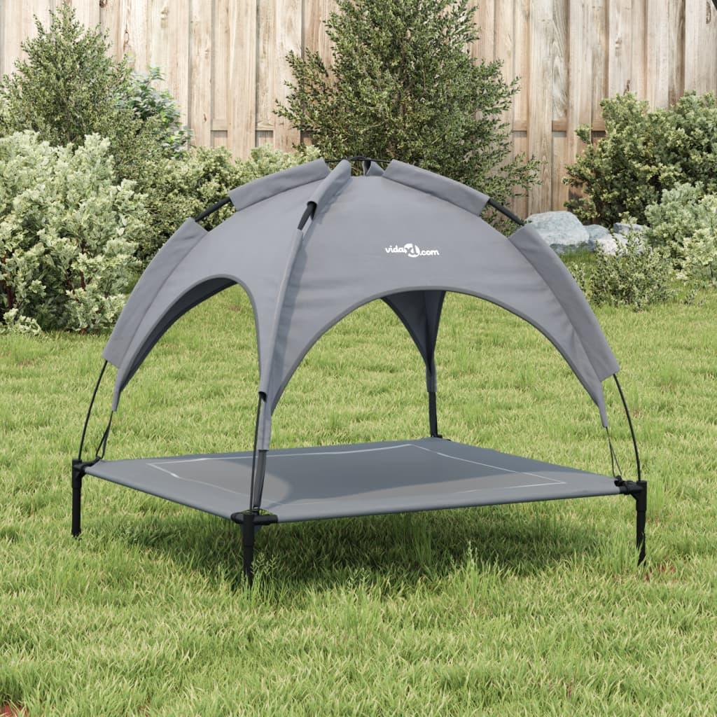 Trendyproduct.co.uk Dog Bed With Canopy Anthracite Oxford Fabric And Steel vidaXL Animals & Pet Supplies Animals & Pet Supplies > Pet Supplies > Dog Supplies > Dog Beds Anthracite Dog Beds Dog Supplies parcel Pet Supplies vidaXL